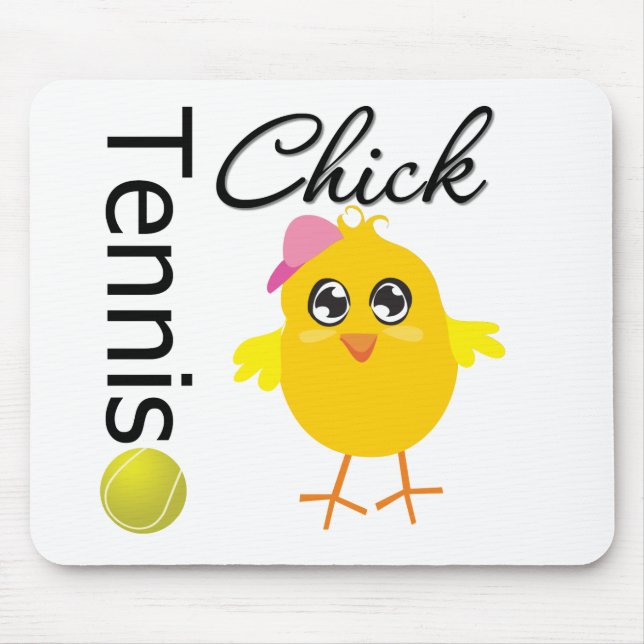 Tennis Chick Player Mouse Pad (Front)