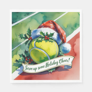 Tennis Christmas Festive ball  Napkin