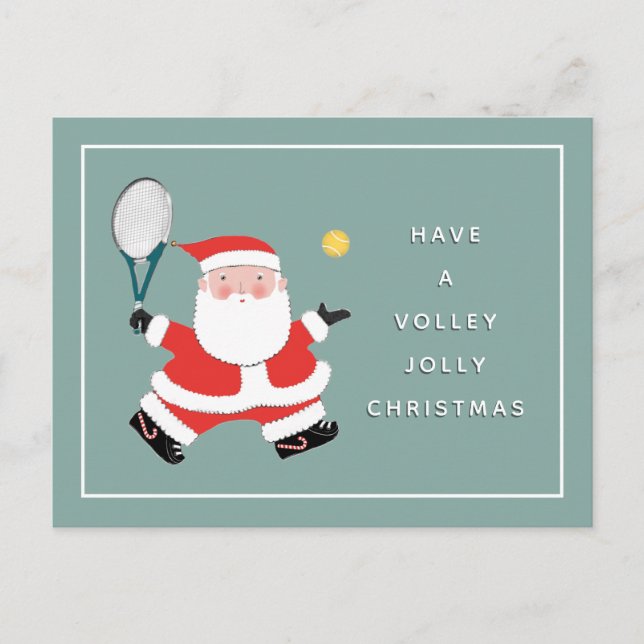 Tennis Christmas Holiday postcard (Front)