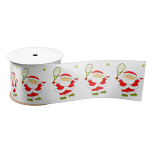 Tennis Christmas Holiday Satin Ribbon