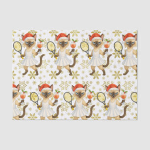 Tennis Christmas Mug Cat Lovers Tissue Paper