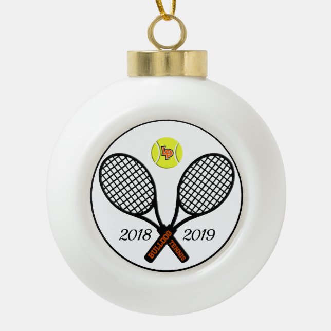 Tennis Christmas Ornament (Front)