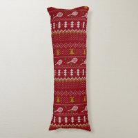 Tennis Christmas Sweater Knitted Pattern Red Xmas