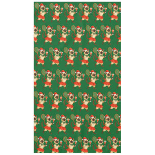 Tennis Christmas themed for Cat lovers Tablecloth