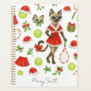 Tennis Christmas themed for Siamese Cat Lovers Planner