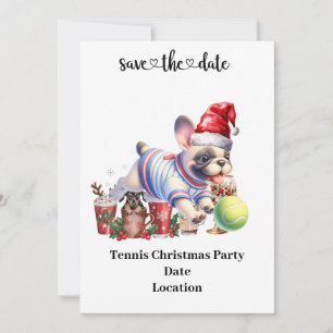 Tennis Christmas themed for Tennis Party Invitati Invitation