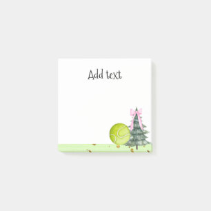 Tennis Christmas Themed Gifts for Player Post-it Notes
