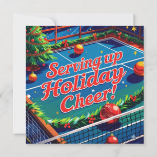 Tennis Christmas themed Holiday Card