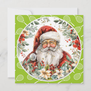 Tennis  Christmas themed  Holiday Card