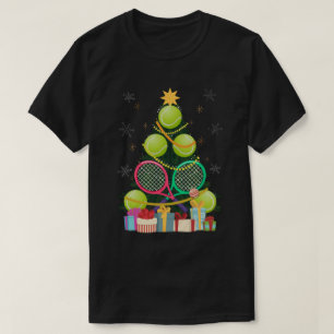 Tennis Christmas Tree Tennis Player Tennis Coach T-Shirt
