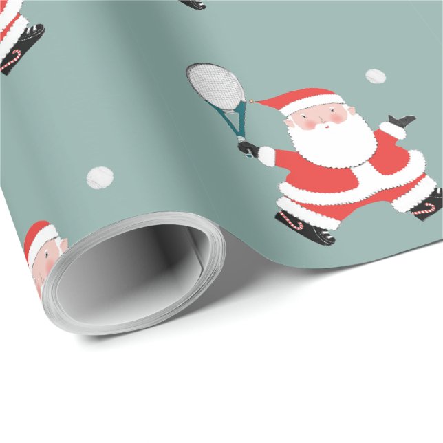 Tennis Christmas Wrapping Paper (Roll Corner)