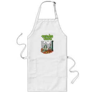 Tennis Club Classic Sports Graphic – Green Tennis Long Apron