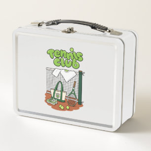 Tennis Club Classic Sports Graphic – Green Tennis Metal Lunch Box
