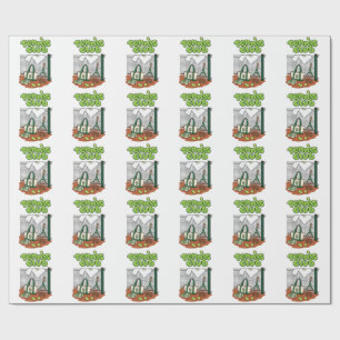 Tennis Club Classic Sports Graphic – Green Tennis Wrapping Paper