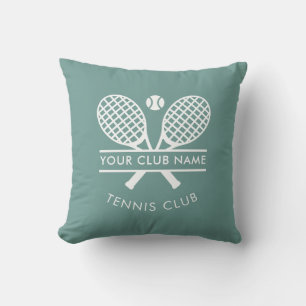 Tennis Club Name Sports Swag Any Colour Cushion