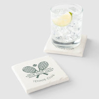 Tennis Club Name Team Logo Green Custom