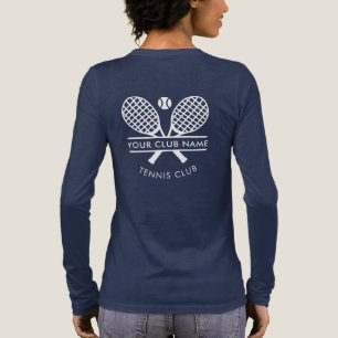Tennis Club Name Team Players Swag Rackets Motif Tri-Blend Shirt