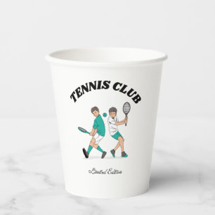 Tennis Club Paper Cups