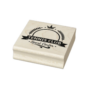 Tennis Club Rubber Stamp