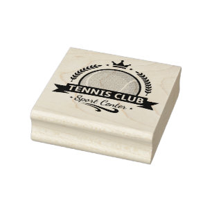 Tennis Club Rubber Stamp