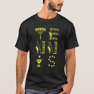 Tennis Club Sports Court Match Coach Ball Racket T-Shirt