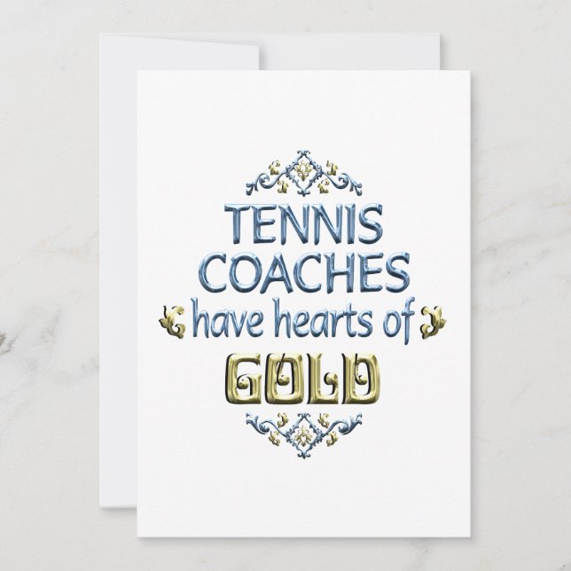 Tennis Coach Appreciation (Front)