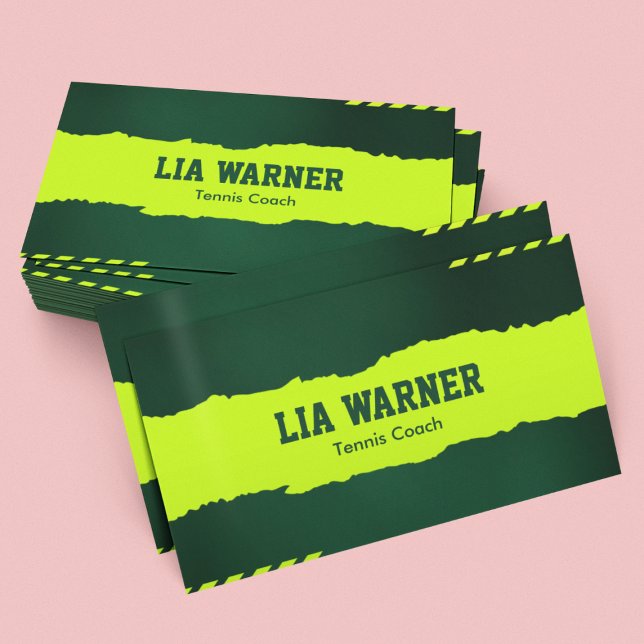 Tennis Coach  Business Card (Creator Uploaded)