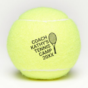 Tennis Coach Camp Custom Personalised Balls