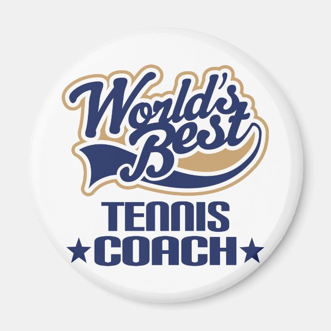 Tennis Coach Gift Magnet (Front)