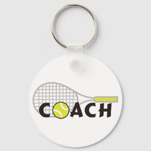 Tennis Coach Key Ring