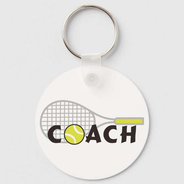 Tennis Coach Key Ring (Front)