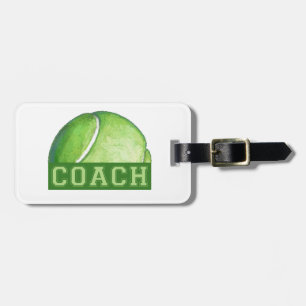 Tennis Coach Luggage Tag