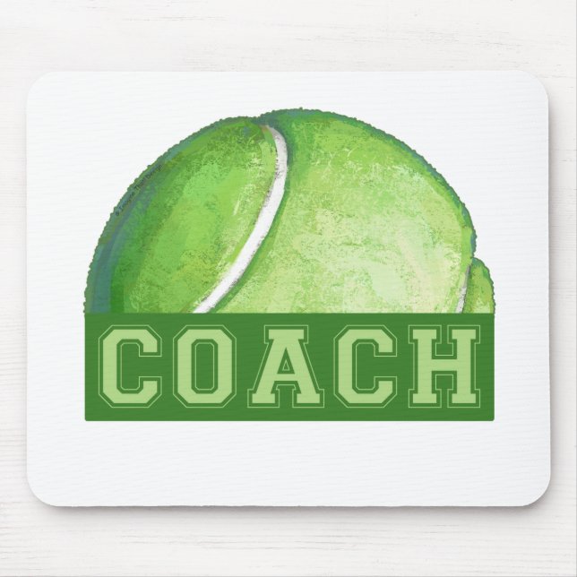 Tennis Coach Mouse Pad (Front)