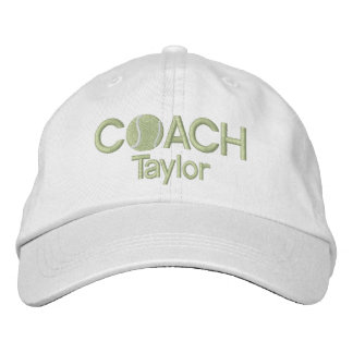 Tennis Coach Personalised Embroidered Hat