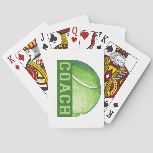 Tennis Coach Playing Cards (Back)