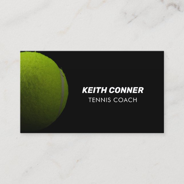 Tennis Coach Professional  Business Card (Front)