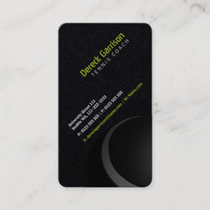 Tennis Coach Sport Business Card