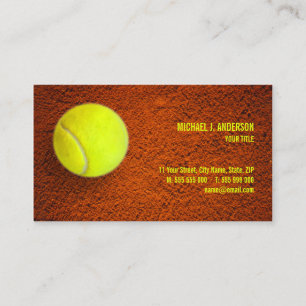 Tennis Coach Sports Business Card
