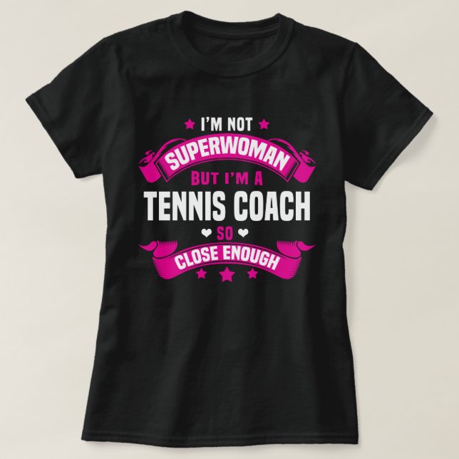 Tennis Coach T-Shirt (Design Front)