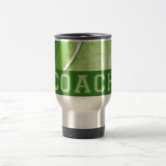 Tennis Coach Travel Mug (Center)