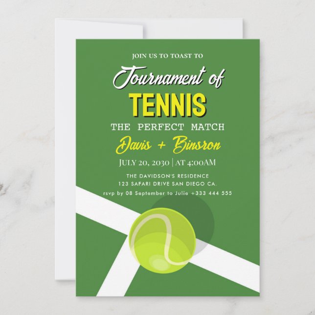 Tennis Country Club Invitation (Front)