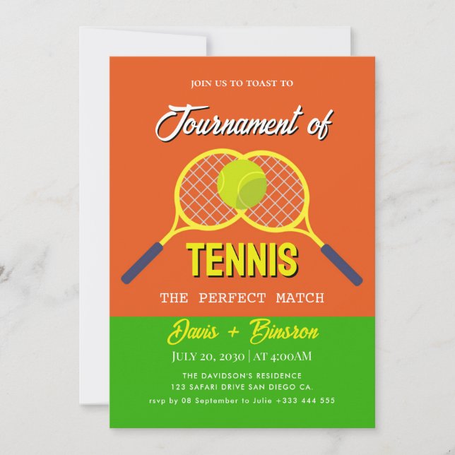 Tennis Country Club Invitation (Front)