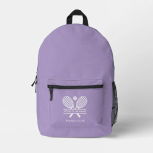 Tennis Country Club Name Team Players Any Colour Printed Backpack