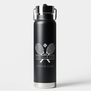 Tennis Country Club Name Team Swag Water Bottle