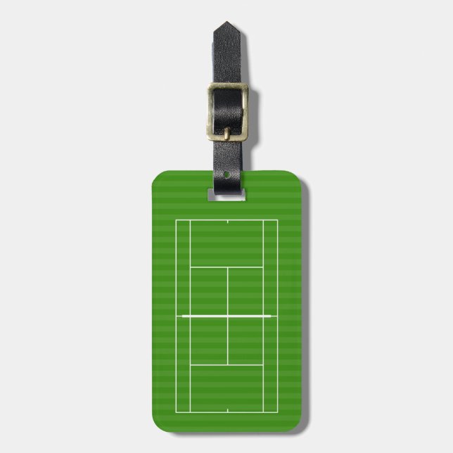 TENNIS COURT LINE MARKING Luggage Tag (Front Vertical)