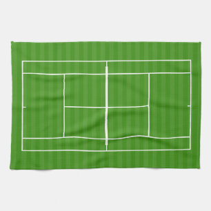 TENNIS COURT LINE MARKING  TEA TOWEL