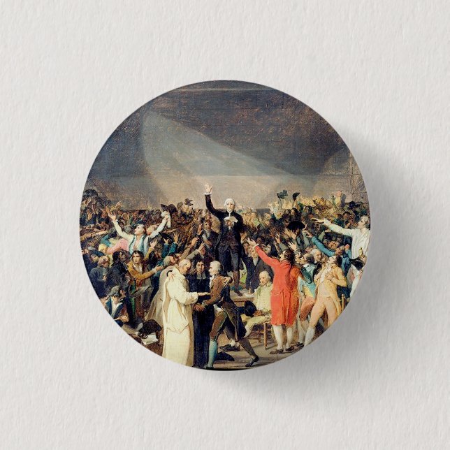 tennis court oath button (Front)