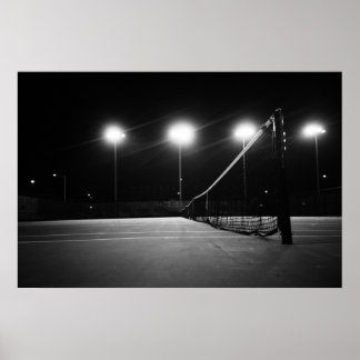 tennis court poster