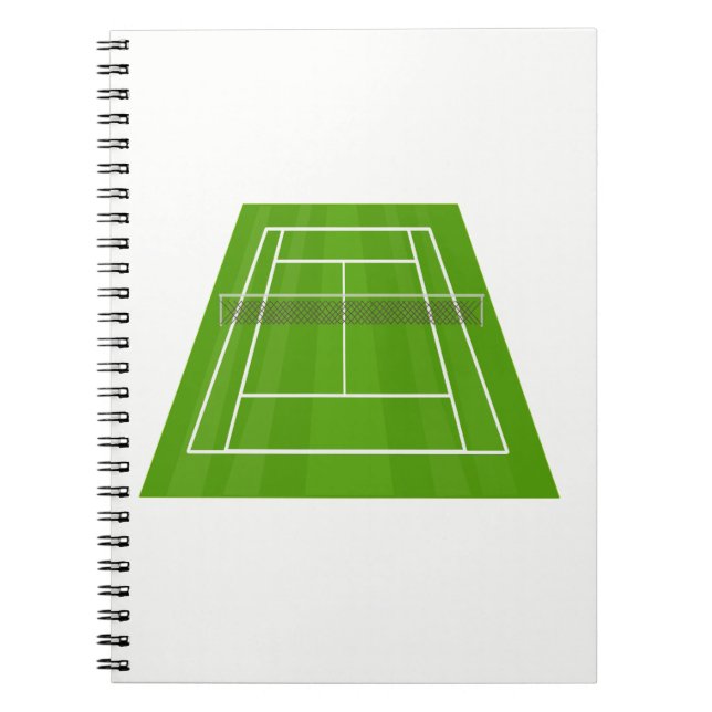 Tennis court spiral notebook (Front)