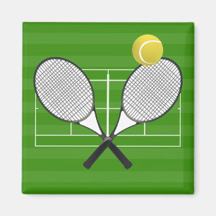 Tennis court & TENNIS RACKETS Magnet